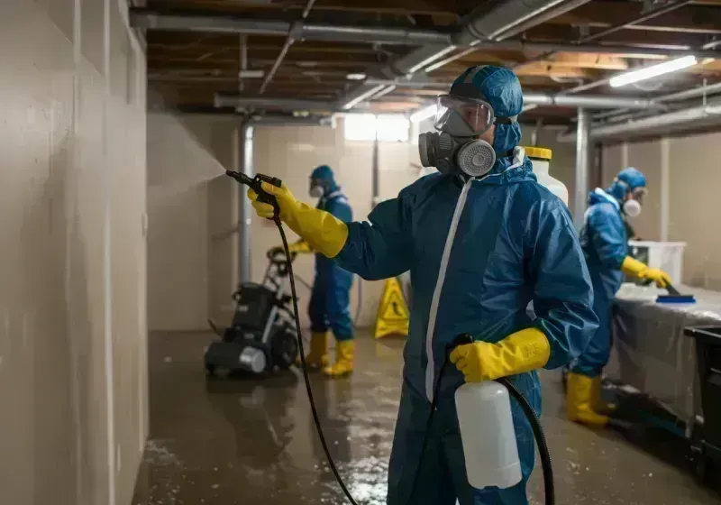 Basement Sanitization and Antimicrobial Treatment process in Dade County, MO