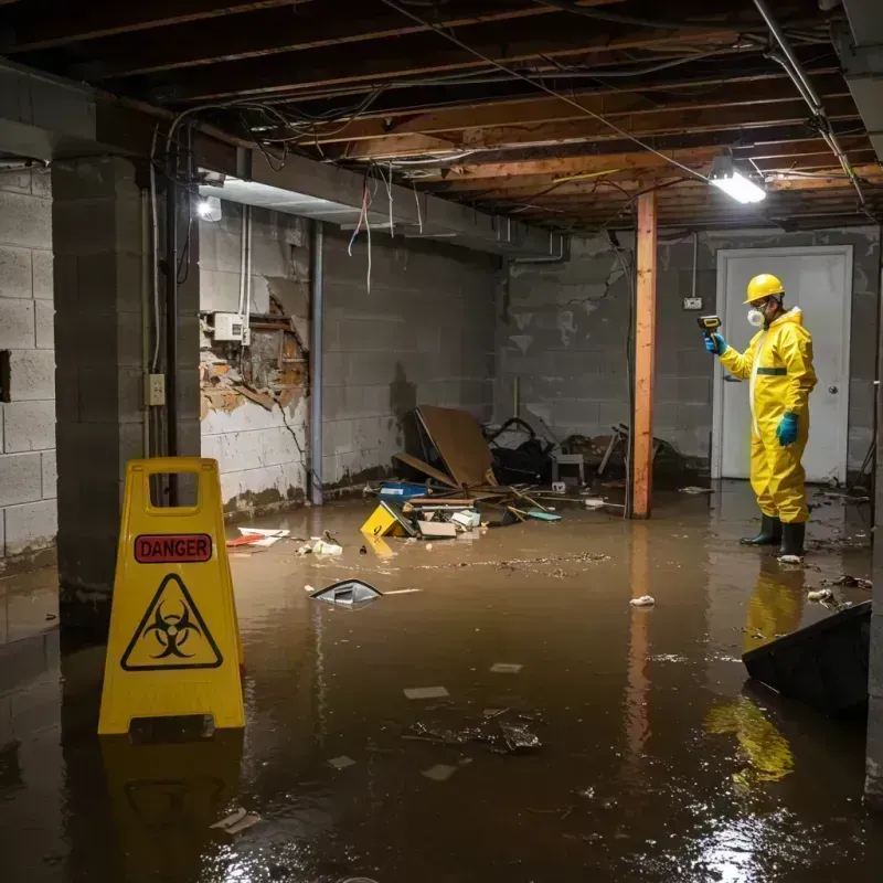 Flooded Basement Electrical Hazard in Dade County, MO Property